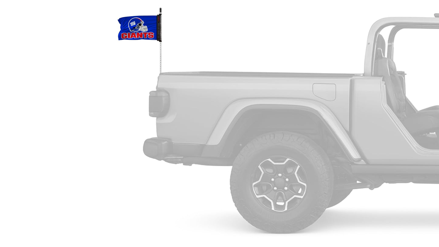 New York Giants 11"x17" Forever Wave Flag for Jeep Wrangler TJ 1996-2006