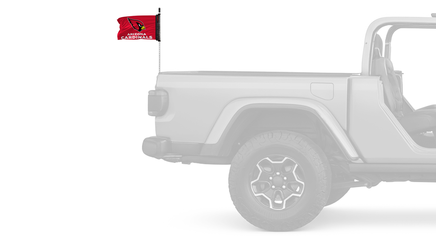 Arizona Cardinals 11"x17" Forever Wave Flag for Jeep Wrangler JL 2-Door 2018-Present