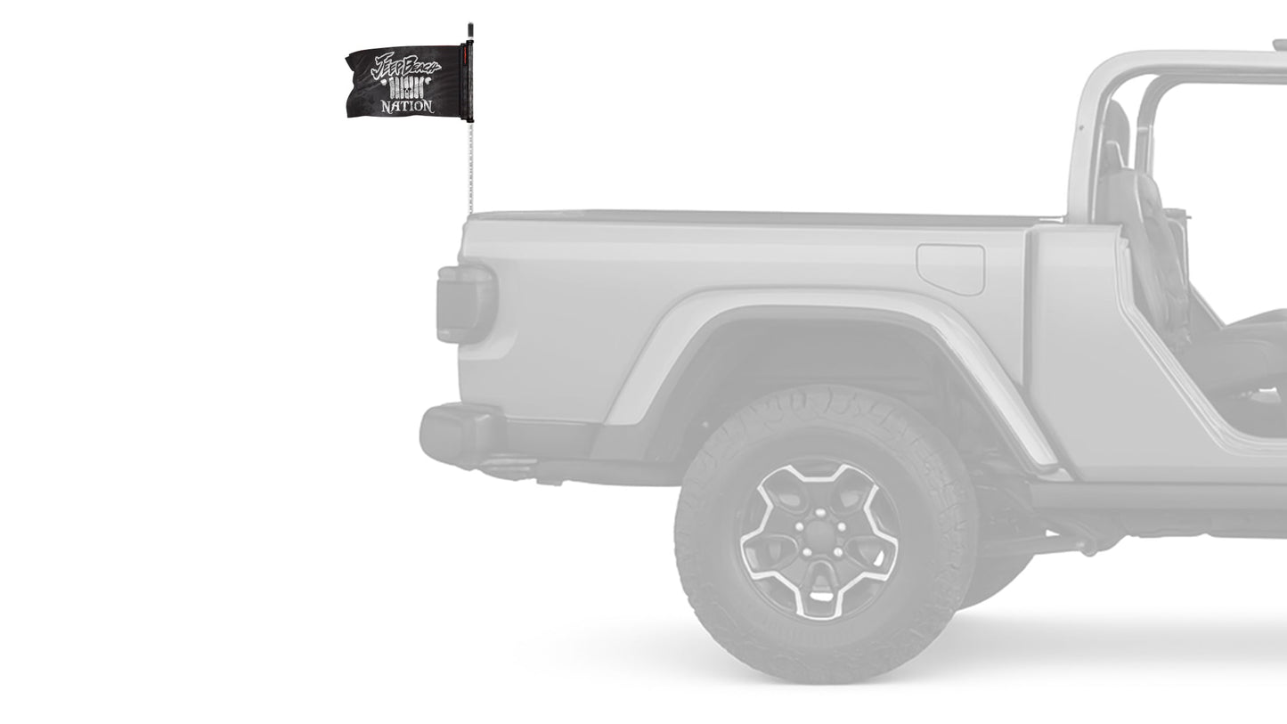 Jeep Beach Nation 12"x18" Forever Wave Flag for Jeep Wrangler CJ-7 and CJ-8 1976-1986