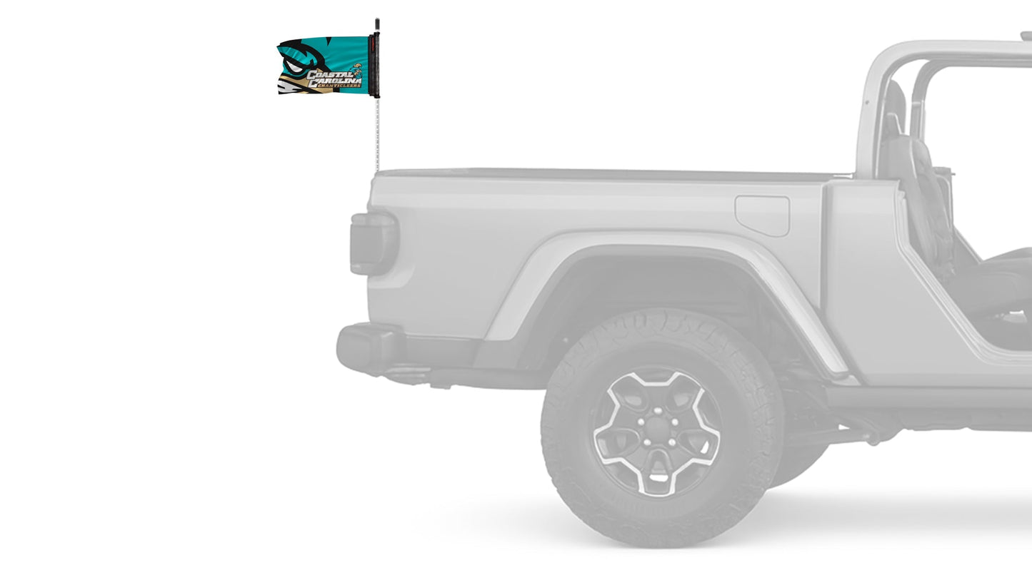 Coastal Carolina 11"x17" Forever Wave Flag for Bronco