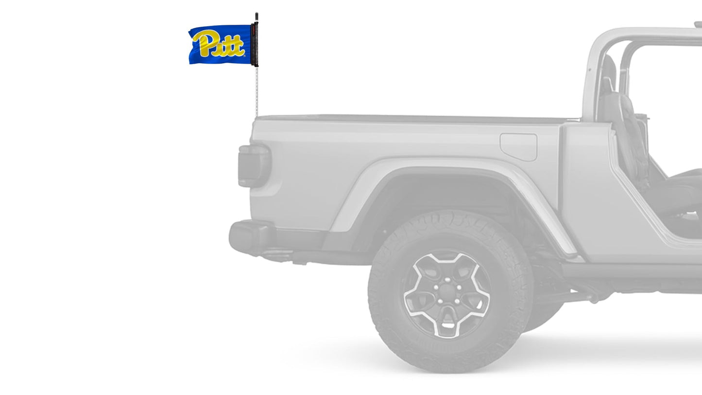Pittsburgh PITT 11"x17" Forever Wave Flag for Jeep Wrangler YJ 1986-1995