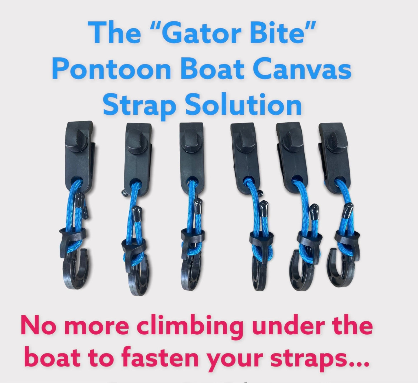 18′-22′ Ultimate Pontoon Boat Canvas Solution with 9″ Rise with 18 Gator Bites