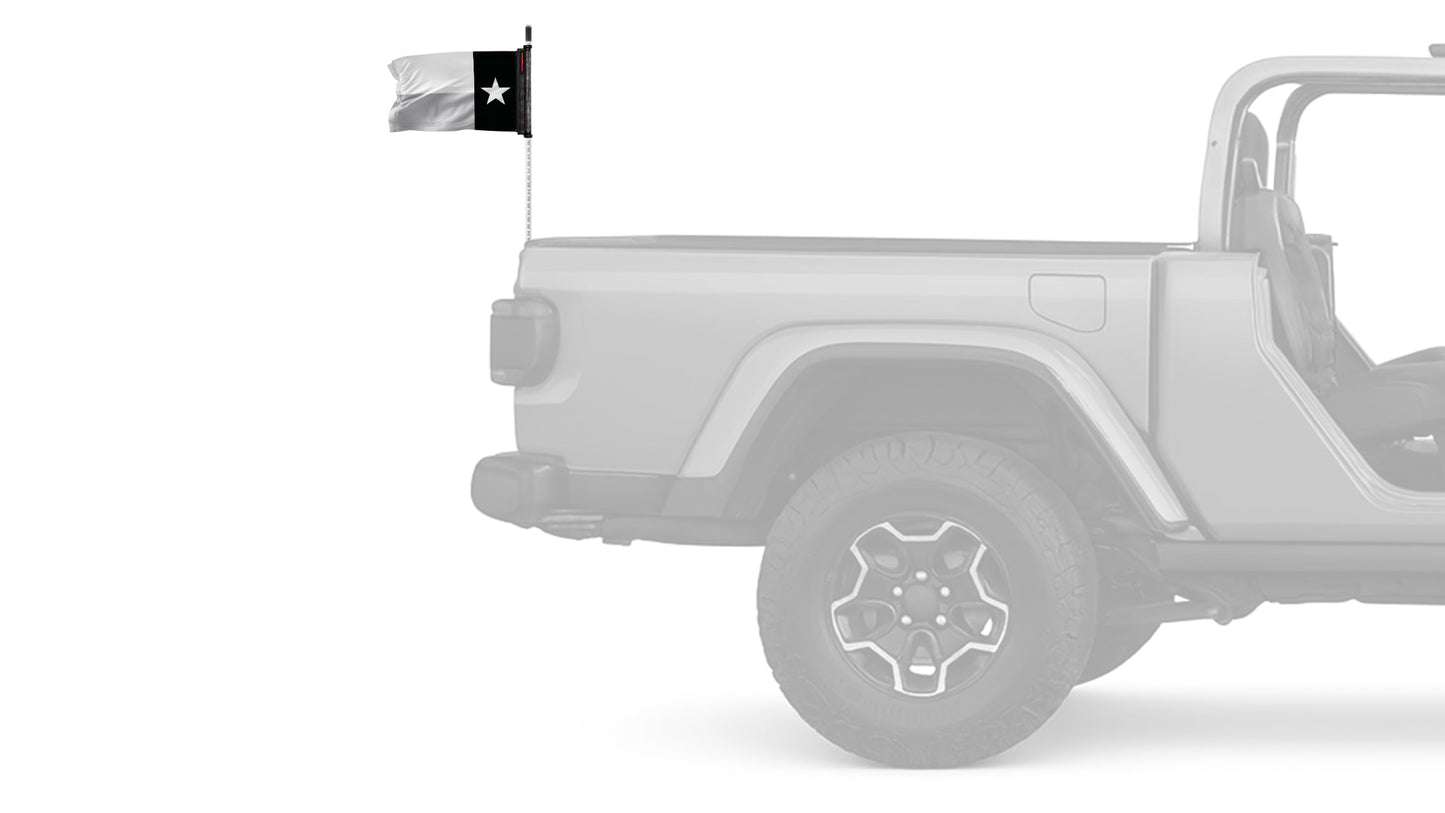 State Flag Texas Subdued 12"x18" Forever Wave Flag for Jeep Wrangler JL 2-Door 2018-Present