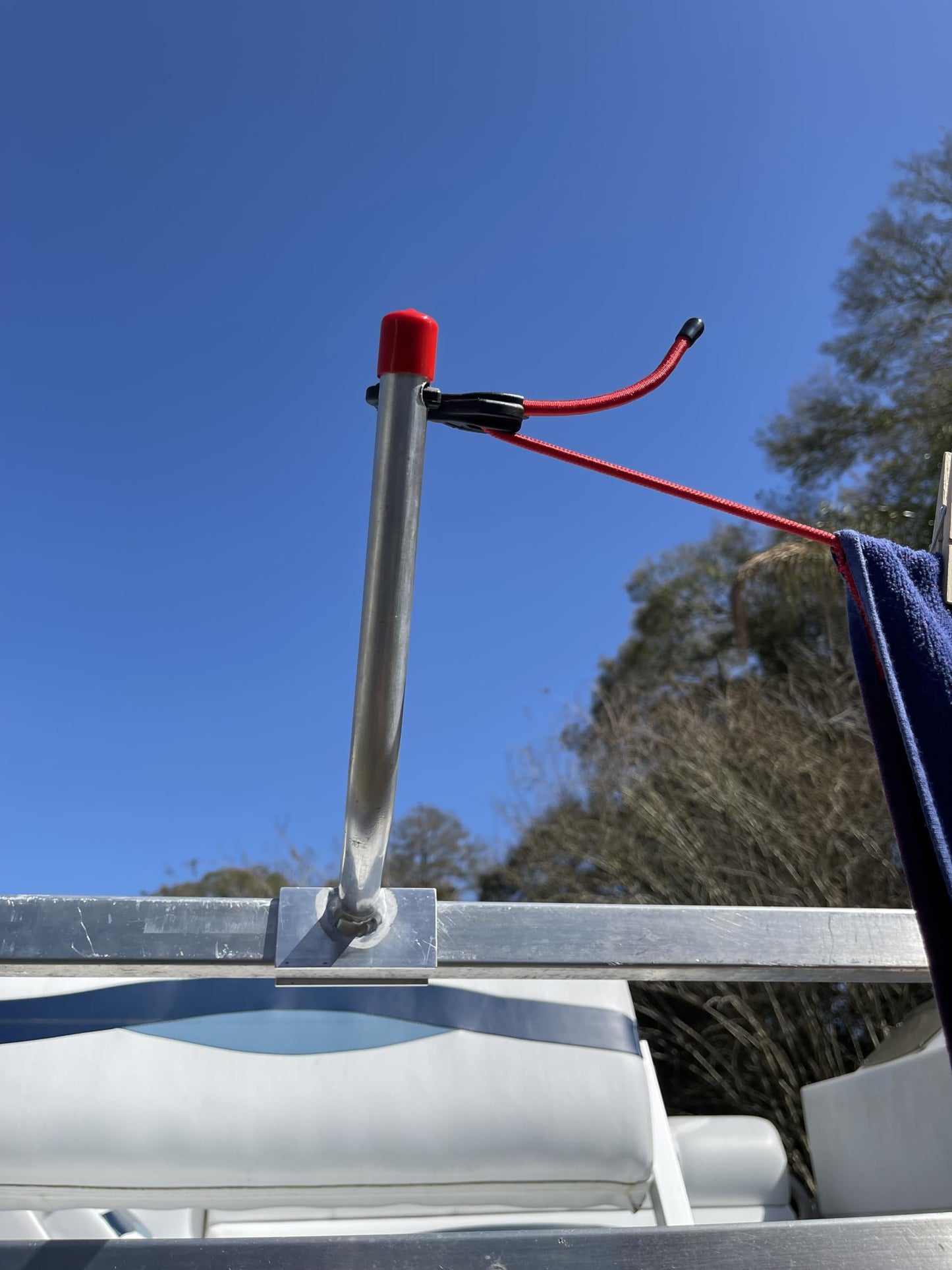 Pontoon Boat Clothes Line Solution