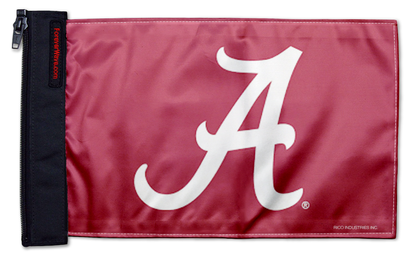Alabama A  Red11"x17" Forever Wave Flag for Jeep Wrangler CJ-7 and CJ-8 1976-1986