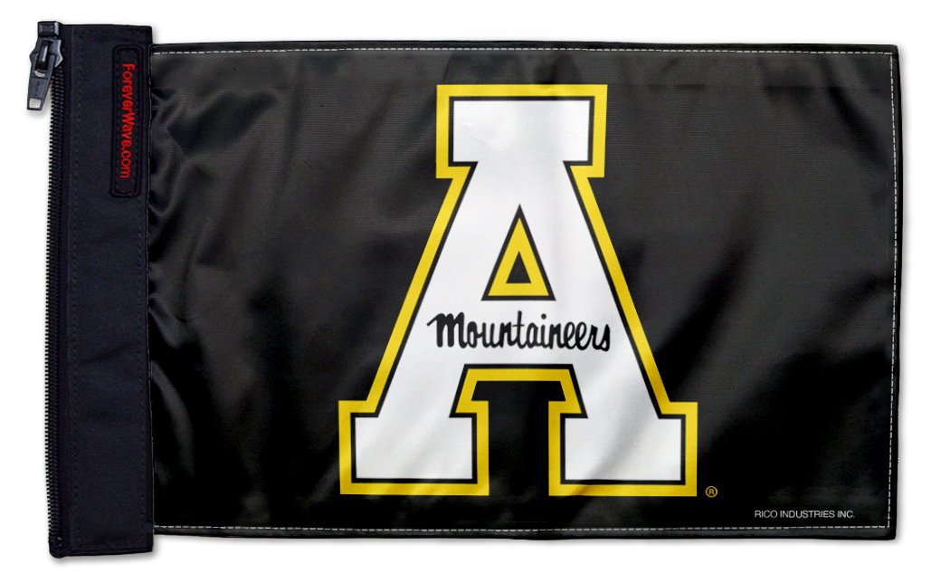 Appalachian State 11"x17" Forever Wave Flag for Jeep Wrangler JK 2-Door 2007-2018