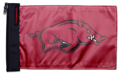 Arkansas 11"x17" Forever Wave Flag for Jeep Wrangler CJ-7 and CJ-8 1976-1986
