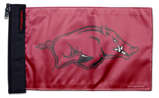Arkansas 11"x17" Forever Wave Flag for Jeep Wrangler JK 2-Door 2007-2018