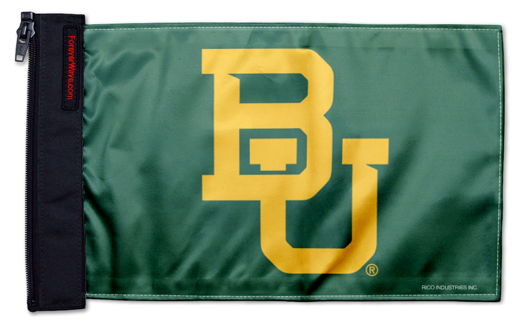 Baylor 11"x17" Forever Wave Flag for Jeep Wrangler JLU 4-Door 2018-Present