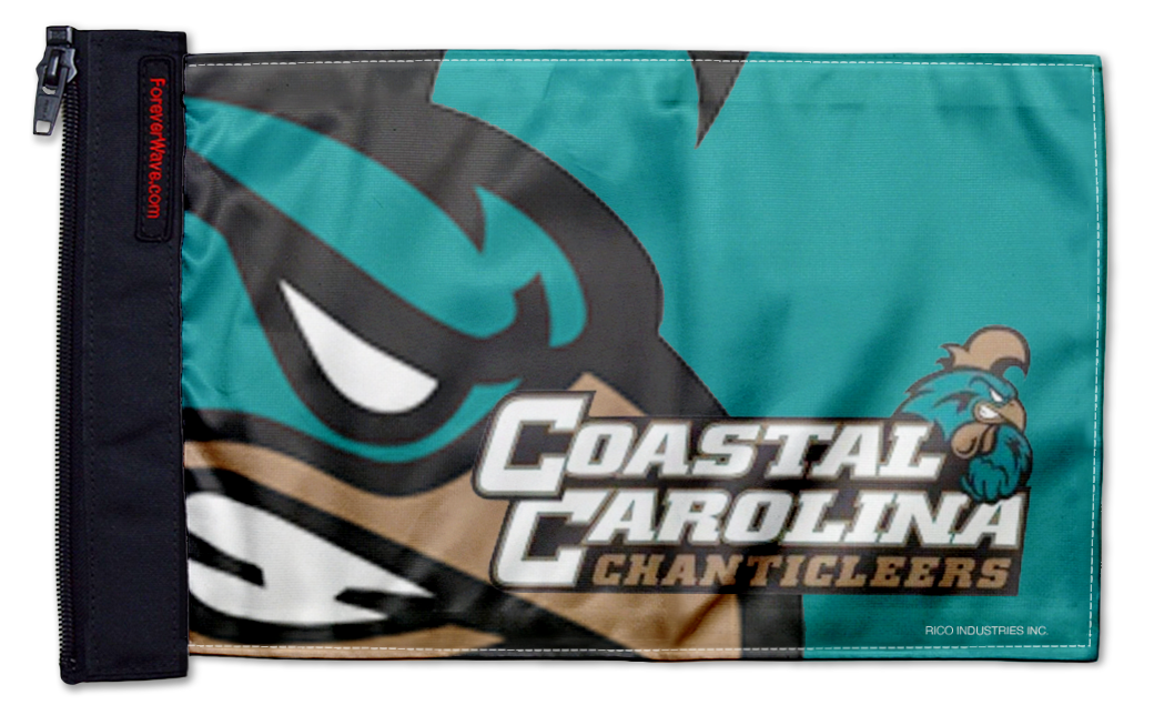 Coastal Carolina 11"x17" Forever Wave Flag for Jeep Wrangler CJ-7 and CJ-8 1976-1986