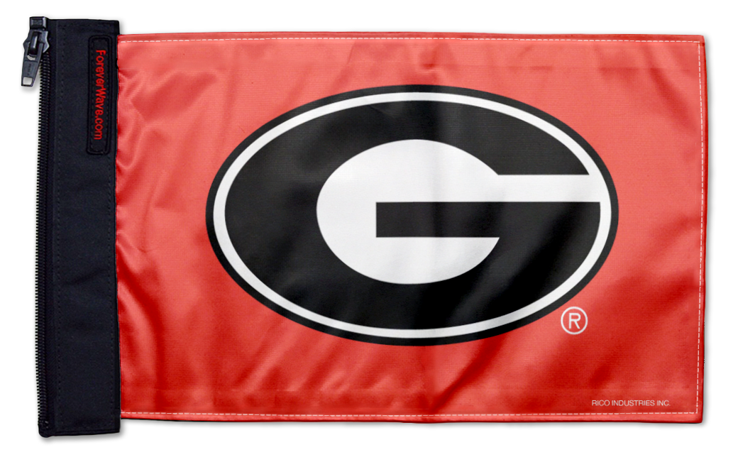 Georgia 11"x17" Forever Wave Flag for Jeep Wrangler JLU 4-Door 2018-Present