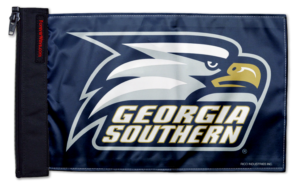 Georgia Southern 11"x17" Forever Wave Flag for Jeep Wrangler CJ-7 and CJ-8 1976-1986
