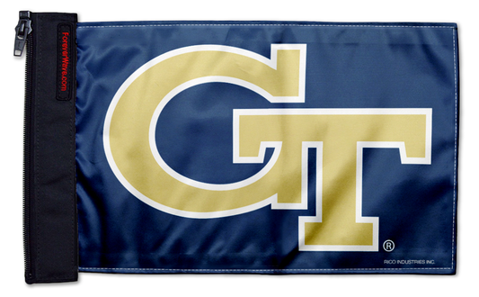 Georgia Tech 11"x17" Forever Wave Flag for Jeep Wrangler JL 2-Door 2018-Present