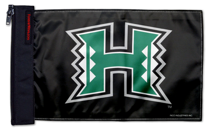 Hawaii Warriors 11"x17" Forever Wave Flag for Jeep Wrangler JKU 4-Door 2007-2018