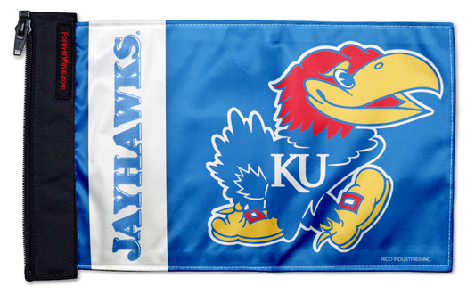Kansas 11"x17" Forever Wave Flag for Jeep Wrangler JL 2-Door 2018-Present