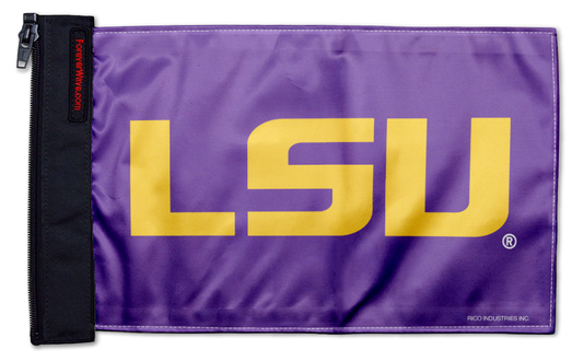 LSU 11"x17" Forever Wave Flag for Jeep Wrangler JKU 4-Door 2007-2018