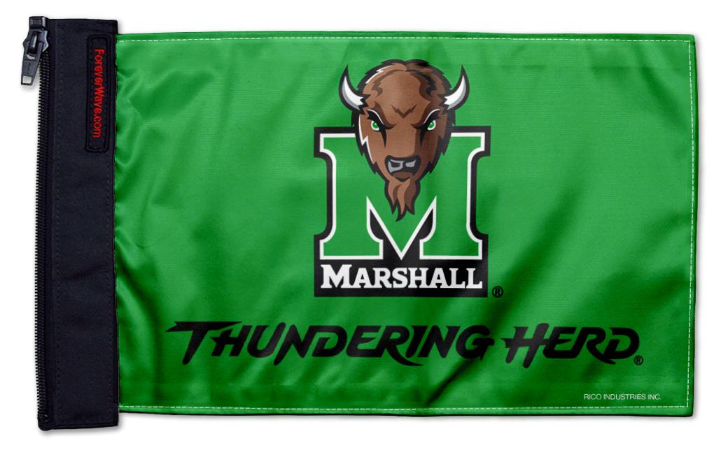 Marshall 11"x17" Forever Wave Flag for Jeep Wrangler YJ 1986-1995