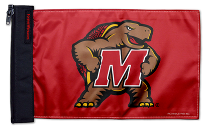 Maryland Terrapins 11"x17" Forever Wave Flag for Jeep Wrangler CJ-7 and CJ-8 1976-1986