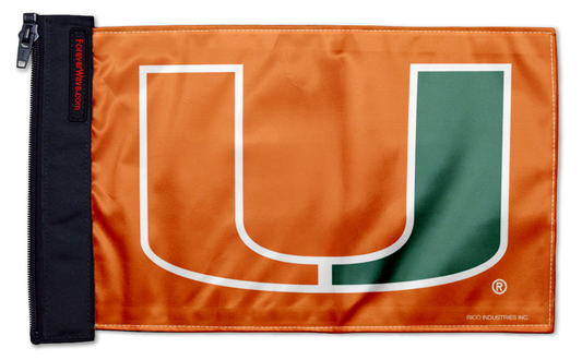 Miami University 11"x17" Forever Wave Flag for Jeep Wrangler YJ 1986-1995