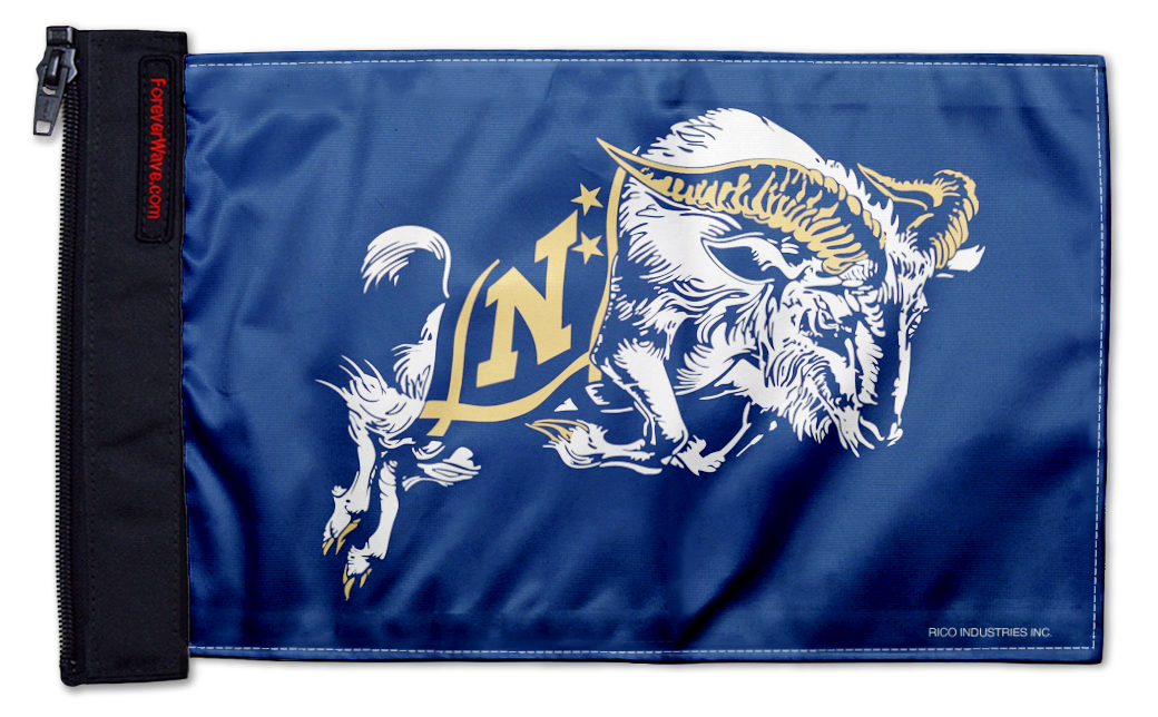 Naval Academy 11"x17" Forever Wave Flag for Jeep Wrangler JL 2-Door 2018-Present
