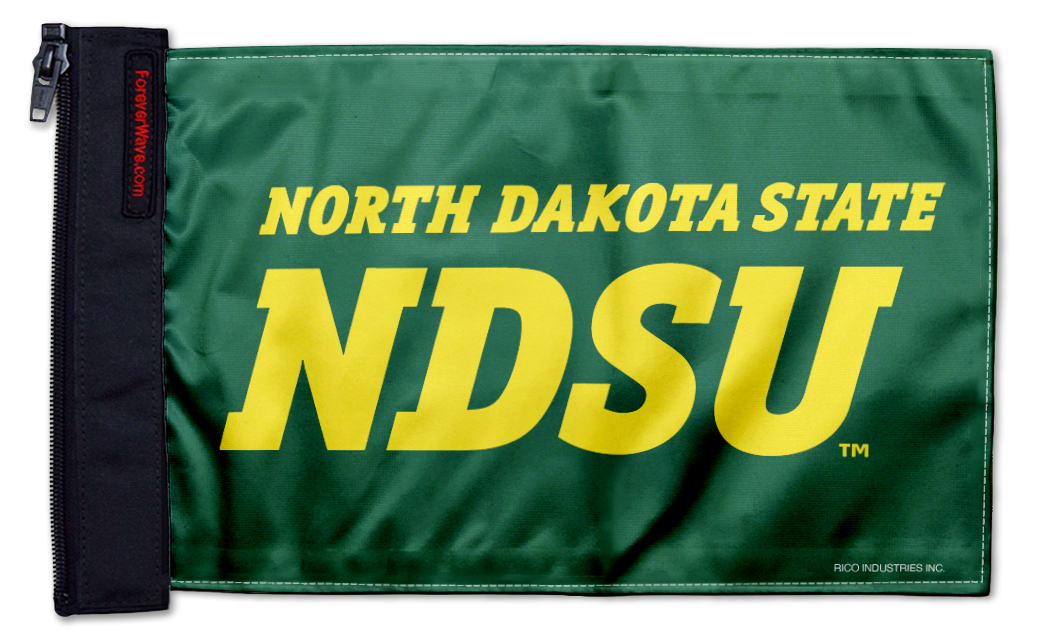 North Dakota State 11"x17" Forever Wave Flag for Jeep Wrangler CJ-7 and CJ-8 1976-1986