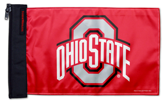 Ohio State Red11"x17" Forever Wave Flag for Jeep Wrangler LJ 2003-2006