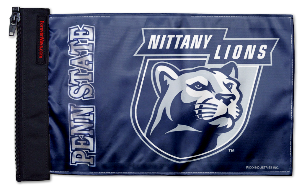 Penn State 11"x17" Forever Wave Flag for Jeep Wrangler YJ 1986-1995