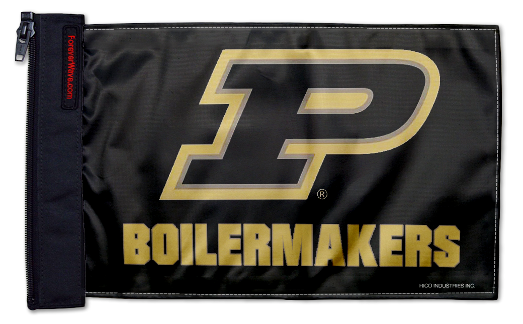 Purdue 11"x17" Forever Wave Flag for Jeep Wrangler CJ-7 and CJ-8 1976-1986
