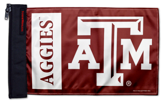 Texas A&M 11"x17" Forever Wave Flag for Jeep Wrangler JLU 4-Door 2018-Present
