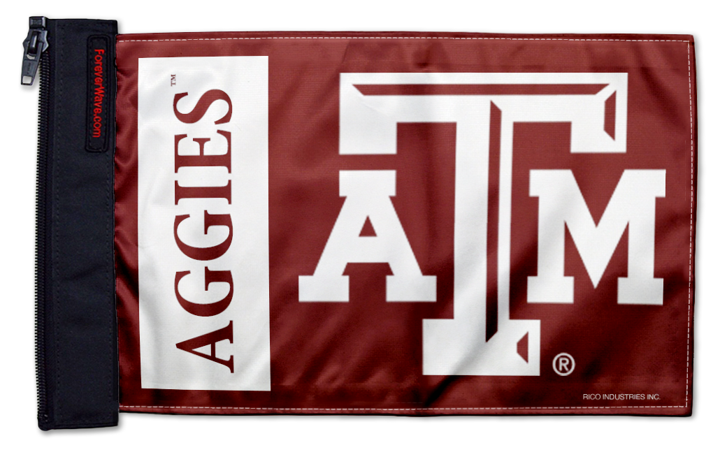 Texas A&M 11"x17" Forever Wave Flag for Jeep Wrangler TJ 1996-2006