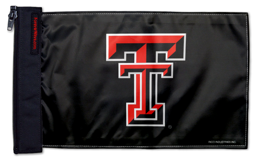 Texas Tech 11"x17" Forever Wave Flag for Jeep Wrangler JKU 4-Door 2007-2018