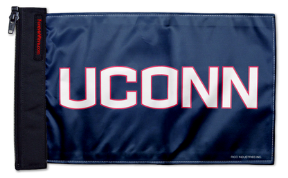 Connecticut UCONN 11"x17" Forever Wave Flag for Jeep Wrangler JK 2-Door 2007-2018