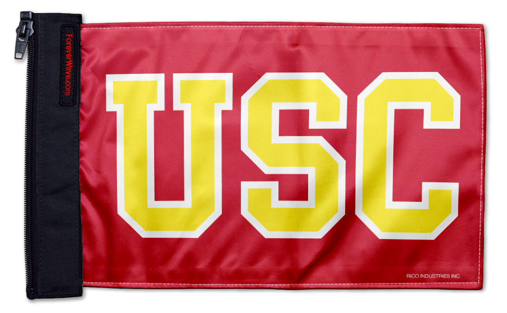 Southern California USC 11"x17" Forever Wave Flag for Jeep Wrangler JKU 4-Door 2007-2018