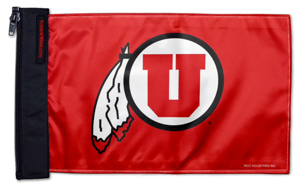 Utah 11"x17" Forever Wave Flag for Jeep Wrangler JKU 4-Door 2007-2018