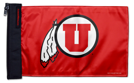 Utah 11"x17" Forever Wave Flag for Jeep Wrangler JKU 4-Door 2007-2018