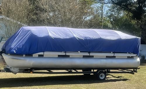 22′-26′ Pontoon Boat Canvas Solution with 9″ Rise with 18 Gator Bites