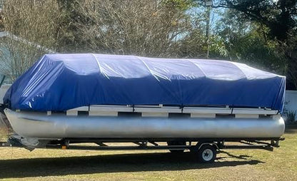 22′-26′ Pontoon Boat Canvas Solution with 9″ Rise with 18 Gator Bites