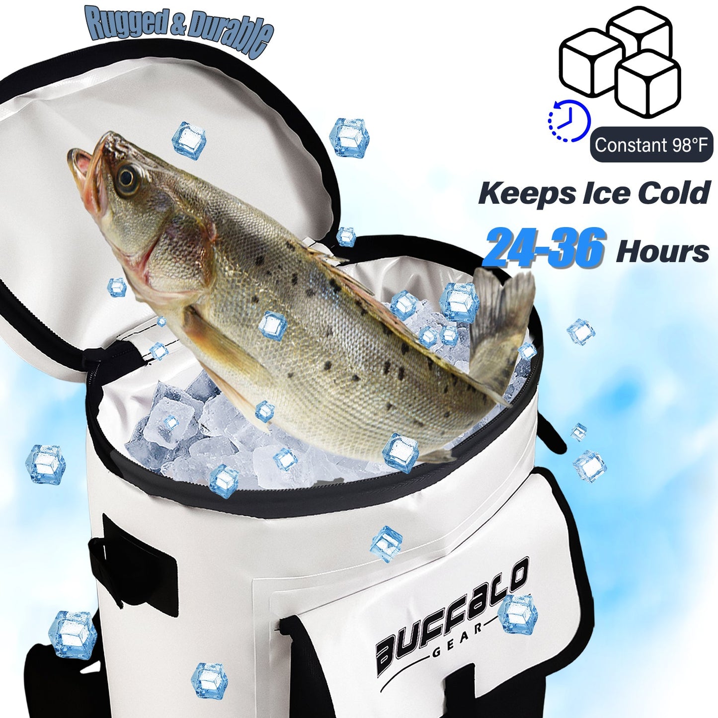 31QT Fish Cooler Backpack, Kill Backpack