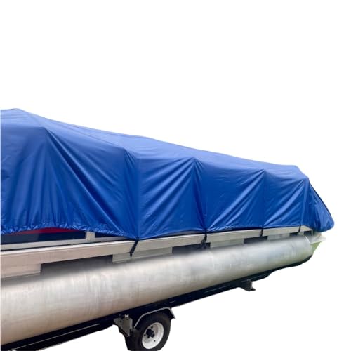 12'-18' Pontoon Boat Canvas Solution with 6" Rise Combo Pack with 12 Gator Bite Canvas Strap Solutions