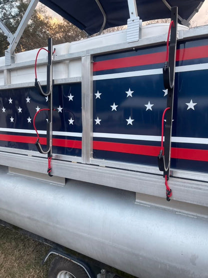 Pontoon Boat Wide Ski Solution with Storage Rack