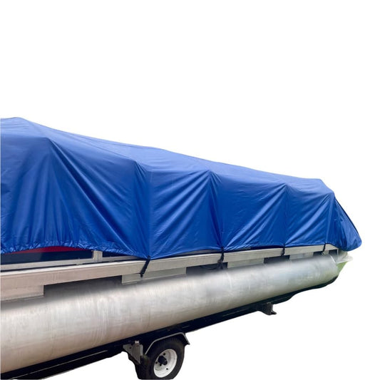 22'-26' Ultimate Pontoon Boat Canvas Solution with 6" Rise.