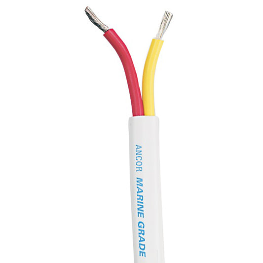Ancor Safety Duplex Cable - 6/2 AWG - Red/Yellow - Flat - 100' [123710]