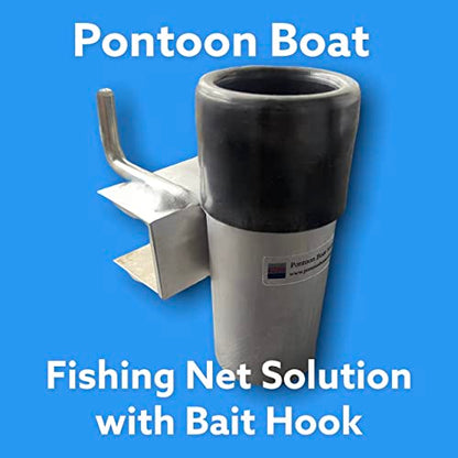 Pontoon Boat Fishing Net Solution with Bait Hook