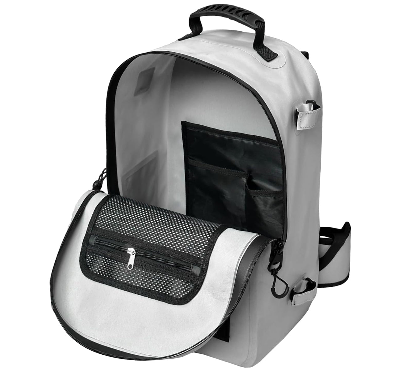 27QT Waterproof Fishing Backpack with Rod Holder