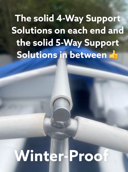 Pontoon Boat Aluminum 4-Way Support Solution