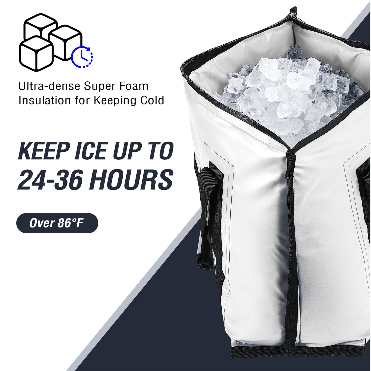 27QT Fish Bag Cooler With Flat Bottom