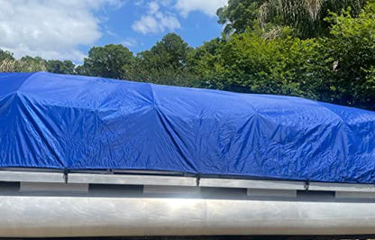 18'-22' Pontoon Boat Canvas Solution with 3" Rise Combo Pack with 18 Gator Bite Canvas Strap Solutions