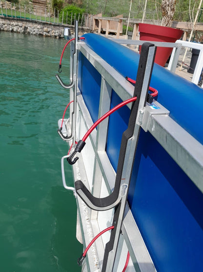 Pontoon Boat Wide Ski Solution with Storage Rack