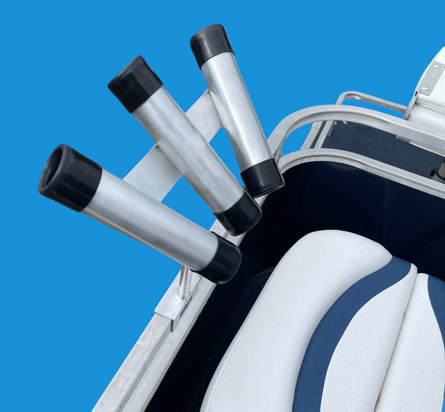 PONTOON BOAT SOLUTIONS, Pontoon Boat Triple Fishing Rod Holder