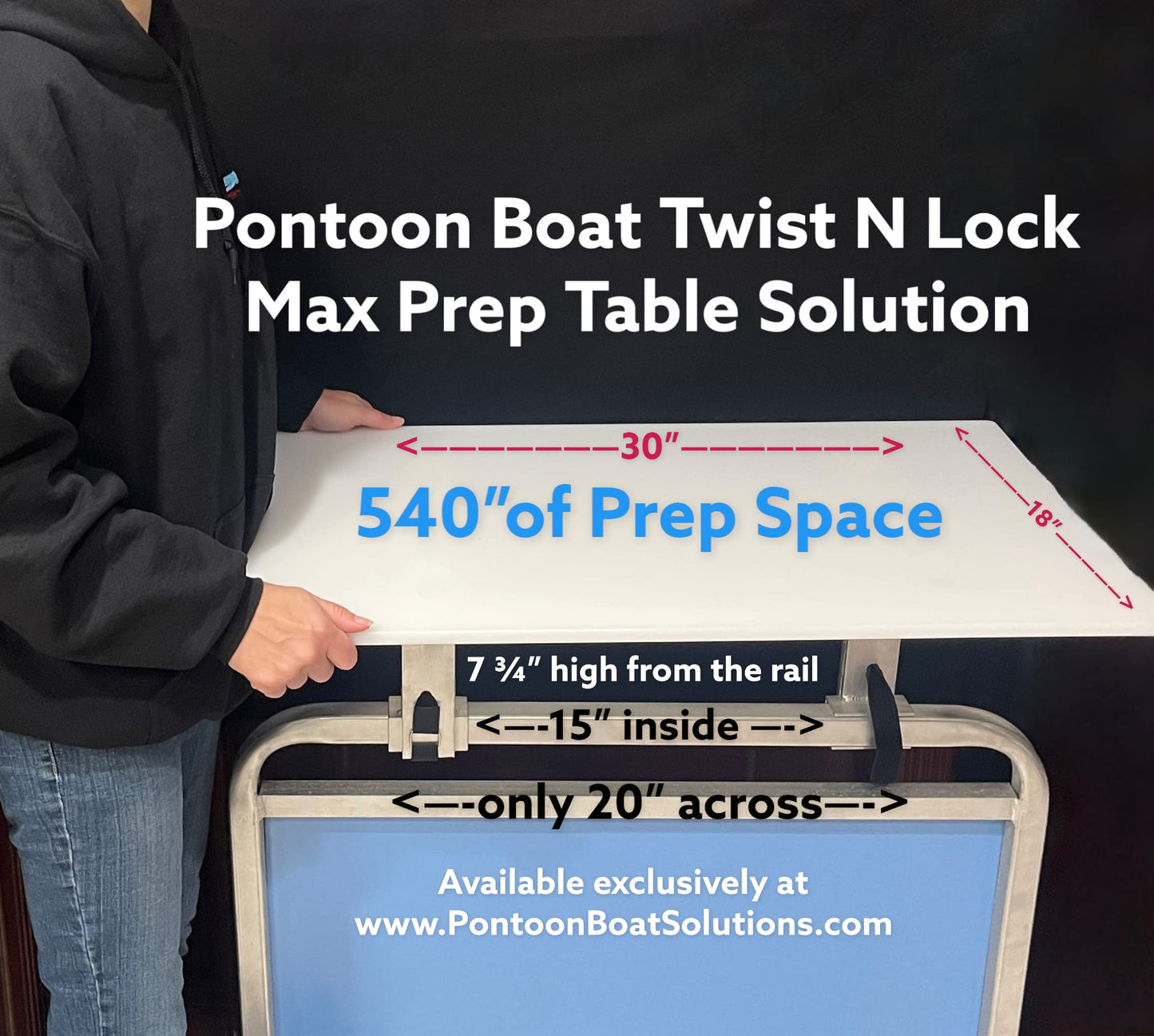 Pontoon Boat Twist N Lock Max Prep Table